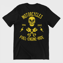 [GOLD] Motorcycle Ride T-shirt One Broken Biker